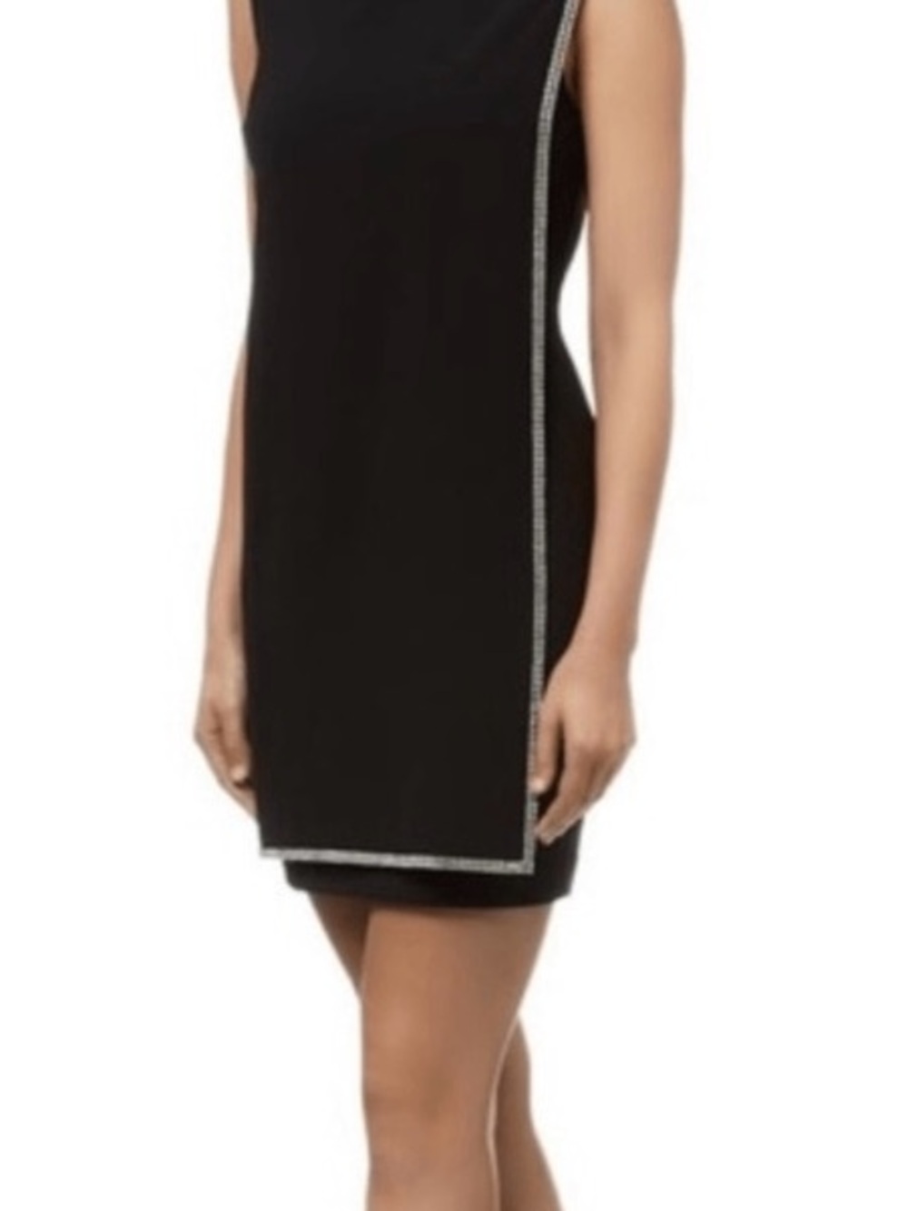 Ted Baker London Burford Double Layer Embellished Shift Dress Black